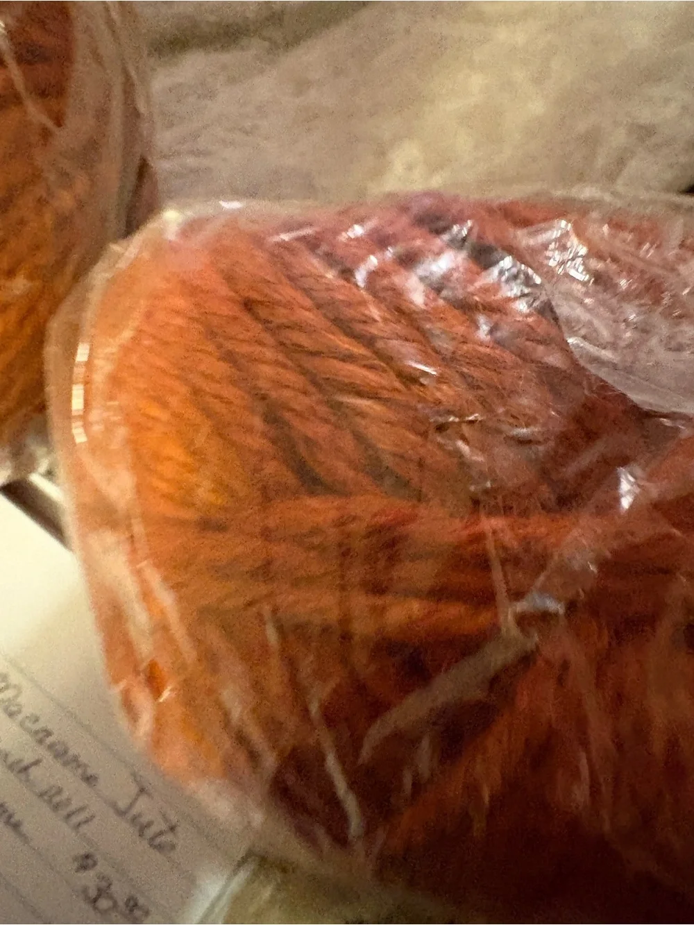 Rust Orange Decorative Raffia Bundle for Home Accents